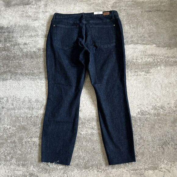 Judy Blue Jeans Womens 18W Skinny Fit Dark Wash Stretch Raw Hem JB88703DK New - Picture 8 of 10
